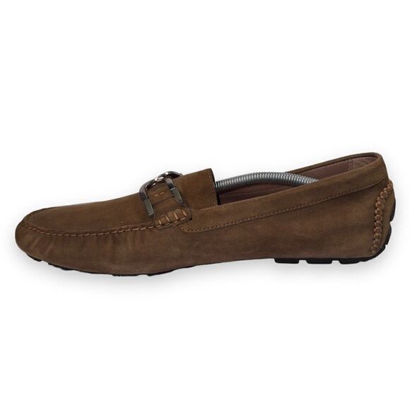 Donald J. Pliner Derrik Suede Slip-on Driving‎ Loafers Brown Men\'s 13 main image 11